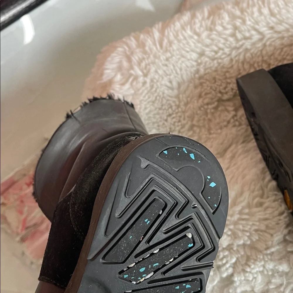 UGG Black Winter Boots with Buckle